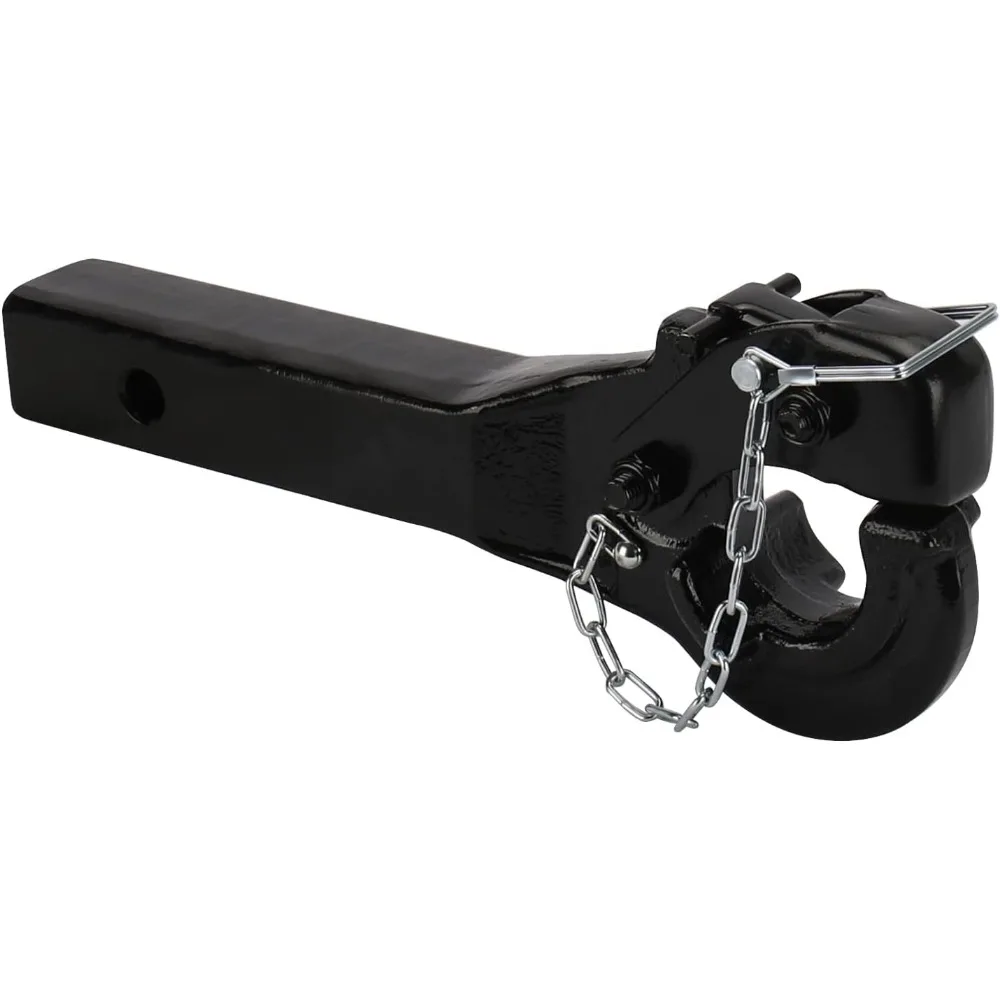 

10 Ton Pintle Hitch Receiver Hook for 2" Hitches, Heavy-Duty Military Grade, 20000 lbs Capacity