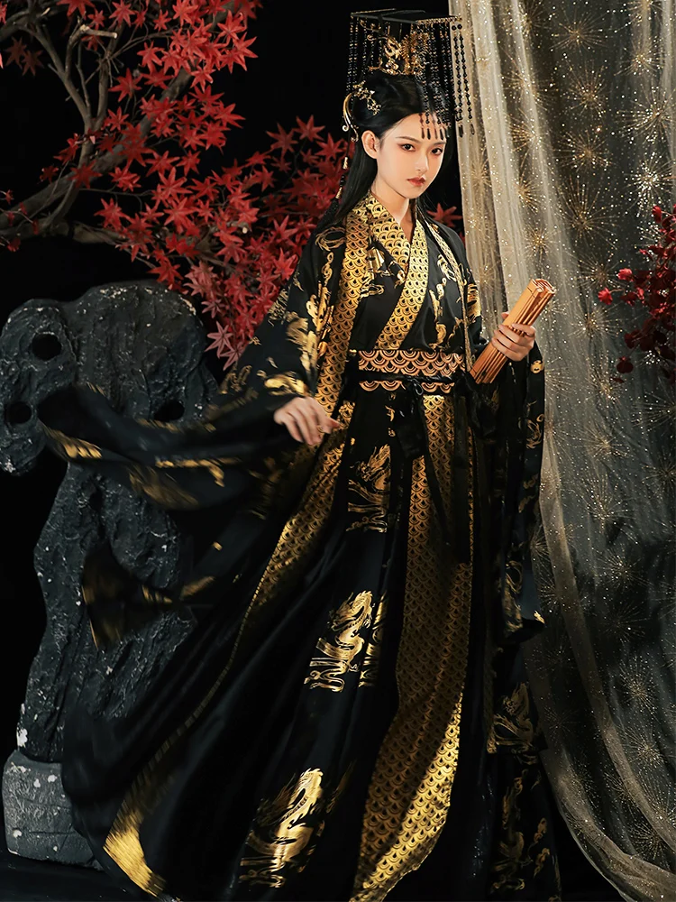 Hanfu Retro Wei Jin Schräg kragen vergoldet Herren und Damen gleichen Stil CP chinesischen Frühling und Herbst