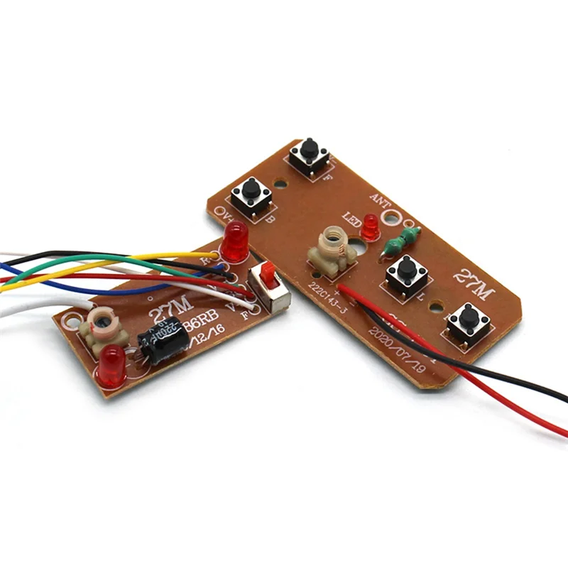 B92B-4CH RC Telecomando 27Mhz Circuito PCB Trasmettitore e Scheda Ricevitore Con Antenna Sistema Radio Per Auto