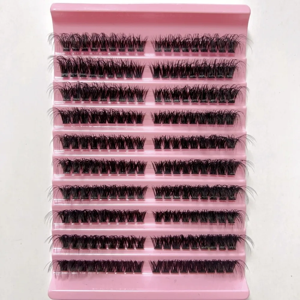 

New 3D Mink Effect Cluster Lashes 8-16mm Natural Eyelash Extension Single Cluster Soft Fluffy False Eyelash for Women