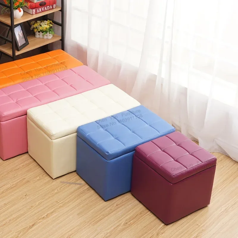 

Leg Supporter Originality Storage Stool Modern Simple Home Furniture Shoe Bench Storage Stool Fitting Room Tabouret De Stockage