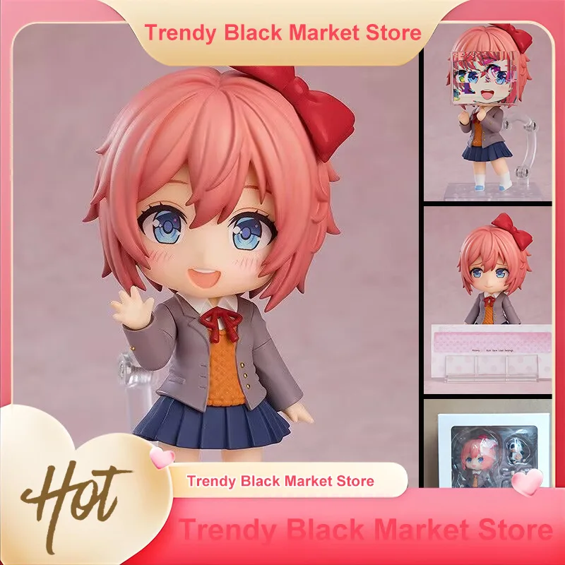 2250 Sayori Doki Doki Literature Club bewegliche, wechselbare Gesichts-PVC-Anime-Figur, Sammlermodell für Sammler