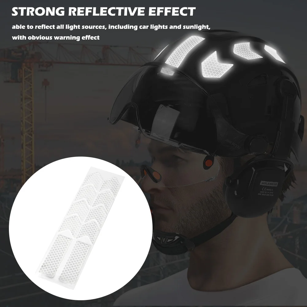 10~50Pcs Reflective Stickers Used for Safety Helmet Night Working Safe Driving Warning Motorcycle Helmet Car Reflection Sticker