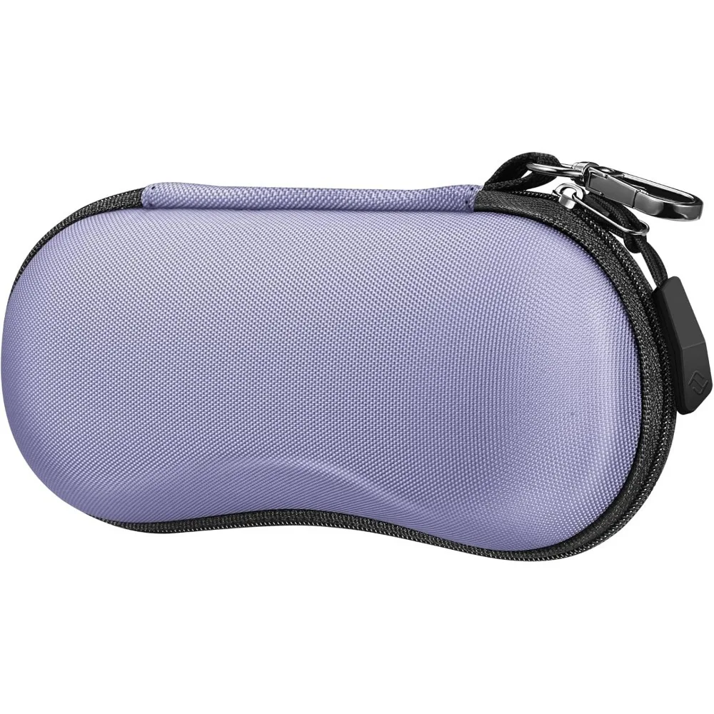 

Shockproof Sport Glasses Case with Metal Carabiner Travel Zipper Eyeglasses Holder