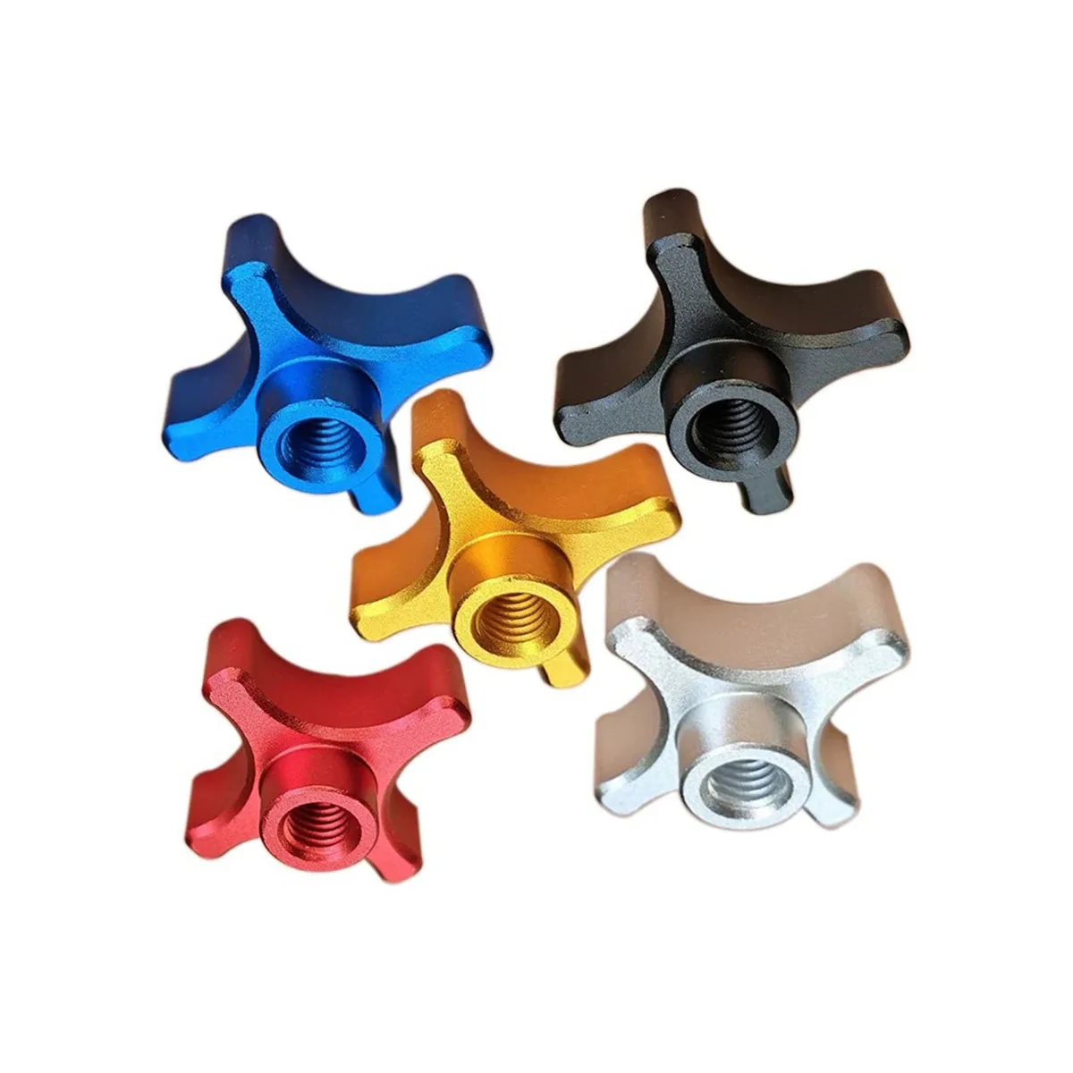 Guangluo Aluminum Plum Blossom Hand Nut, Knurled High Step Adjust Nut M5-m10