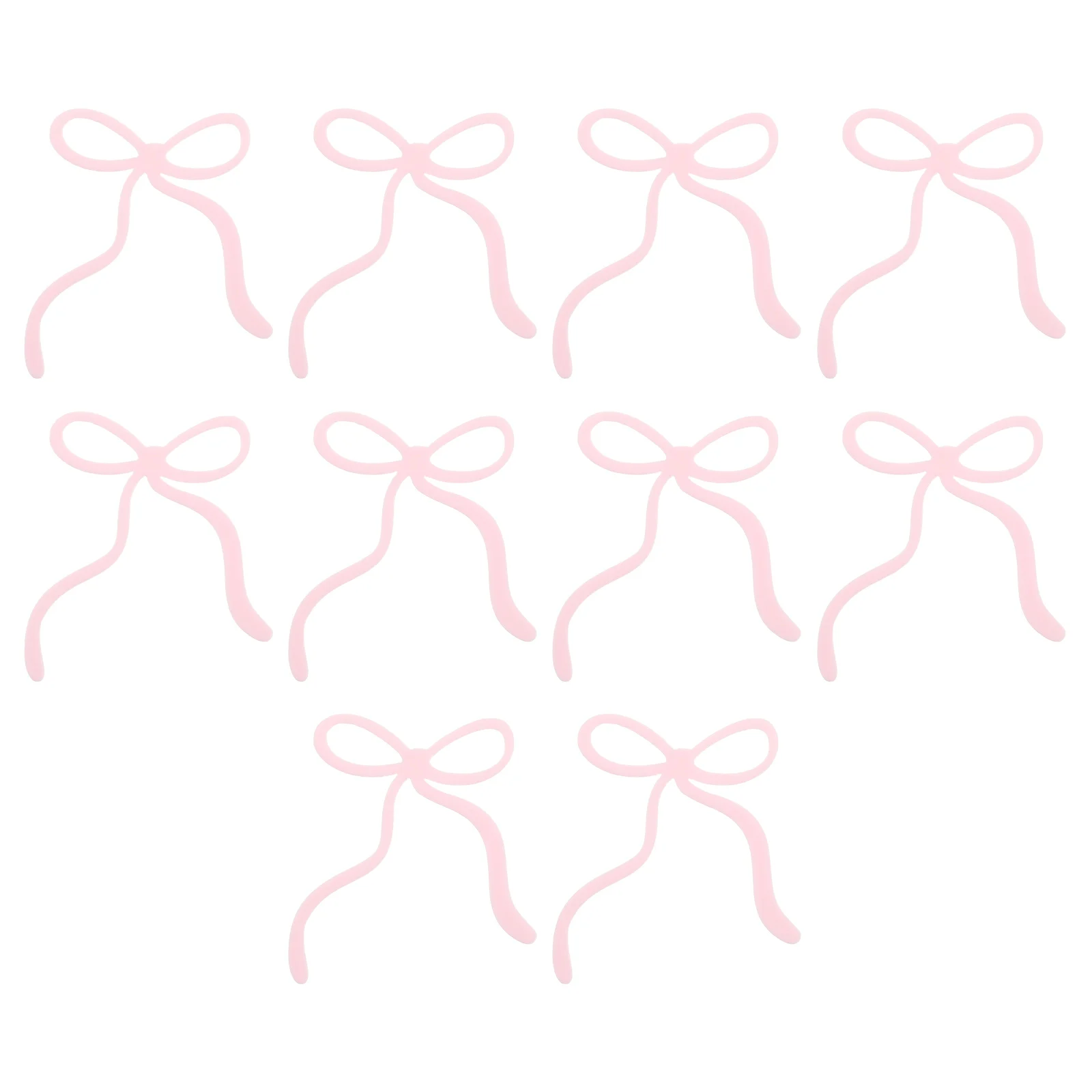 

10 Pcs Bow Cake Decoration Decorations for Cakes Acrylic Cupcake Toppers Decors