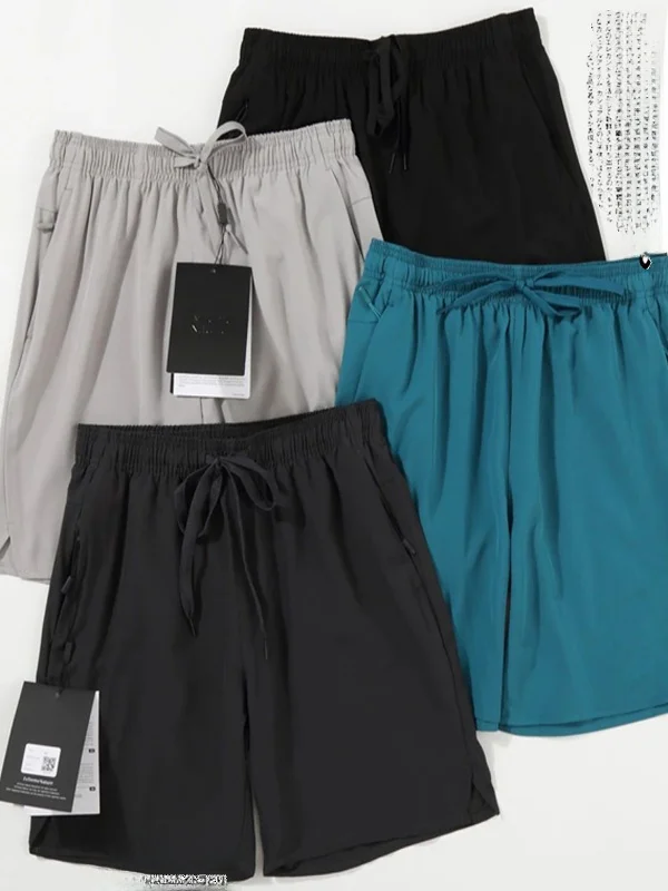 

Men's Outdoor Fitness Running Shorts Quick Dry Breathable Elastic Waist Beach Pants Short Pants Summer New Style Urban Fashion
