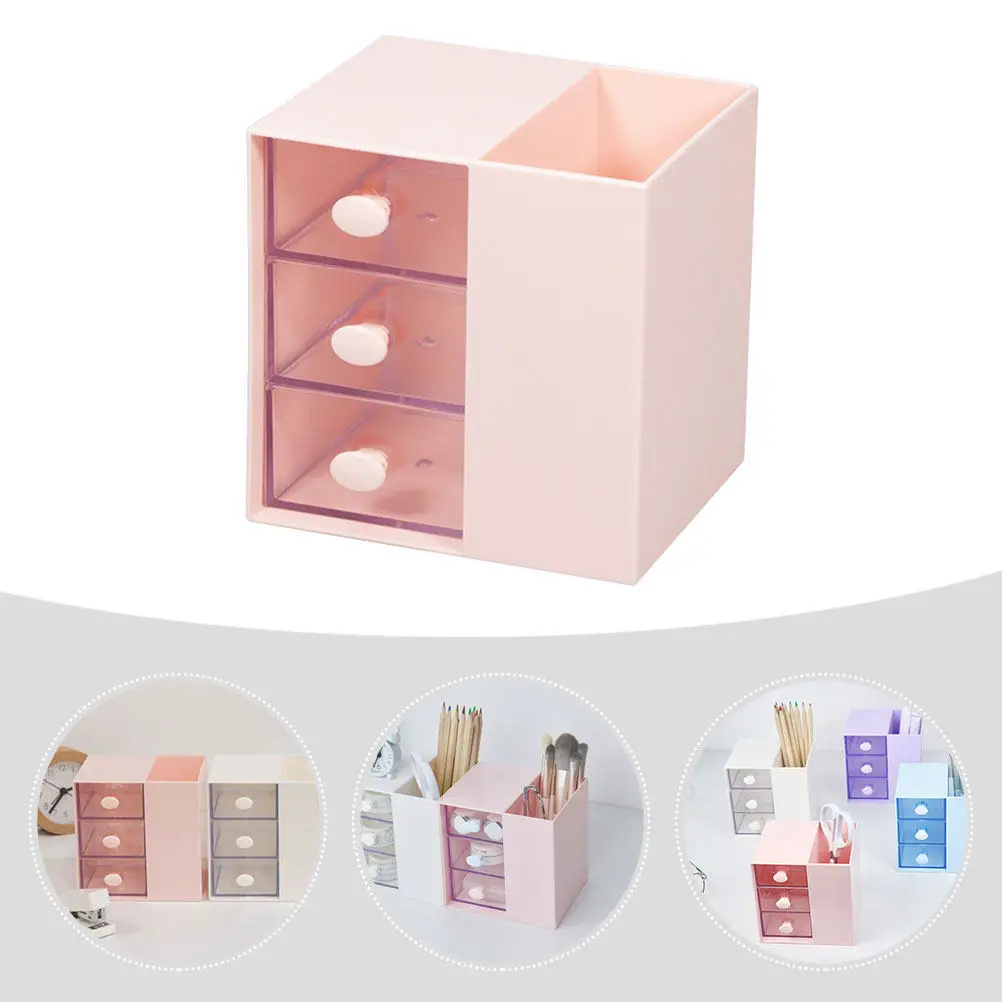 

Многофункциональный настольный контейнер для канцелярских принадлежностей, современный удобный дизайн, органайзер для хранения на рабочем столе для офисных ручек