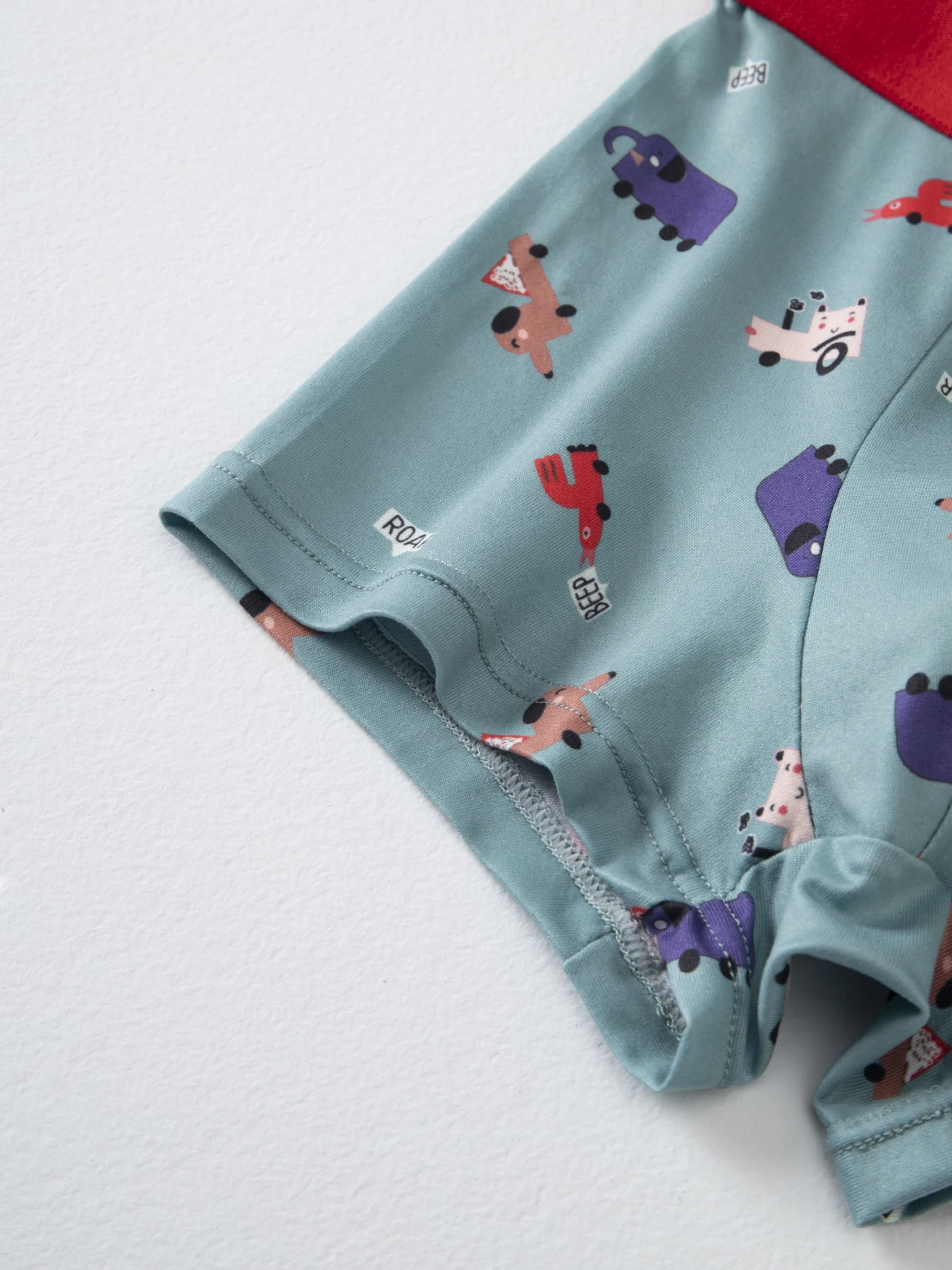 4 Stücke niedlicher Cartoon-Unterwäsche mit elastischem Bund für Jungen für alle Jahreszeiten, bequeme Boxershorts, mehrfarbige Haushalts-Shorts – Detail 13
