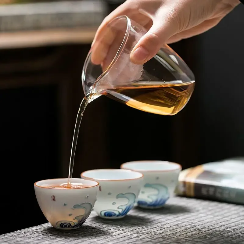 Bule de Viagem Portátil, Porcelana Gaiwan, Chá Japonês, Ao Ar Livre com 3 Mini Copos, Presente para o Amigo, 1