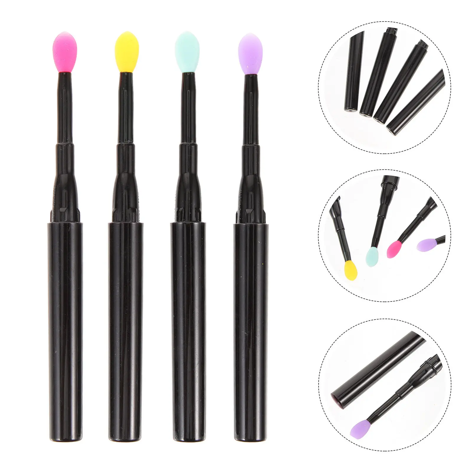 12 Pennelli per Labbra in Silicone Morbido, Design Ergonomico, Applicatori Portatili per Lucidalabbra, Balsamo, Maschera, Applicazione Precisa del Trucco