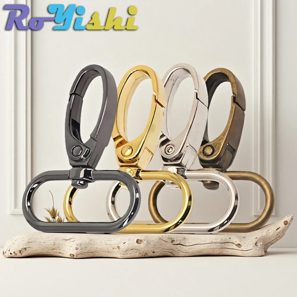 5-100Pcs 16-38mm Bag Strap Hook Buckle Metal Swivel Lobster Clasp DIY Webbing Snap Hook Carabiner Keychain Buckles Accessory