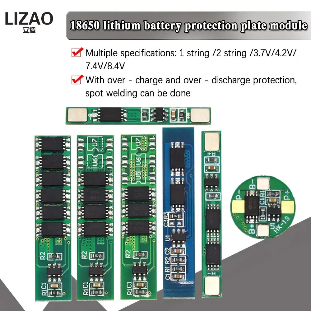 1S 2S li-ion BMS PCM battery protection board 2.5A 5A 10A 15A pcm for 18650 lithium ion li battery