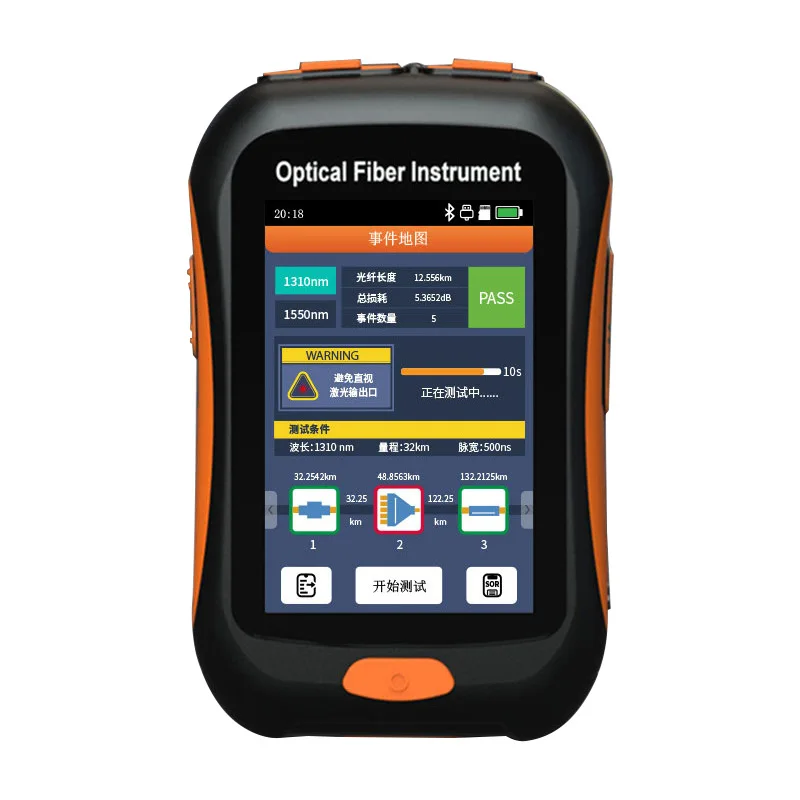 

NK2800 Mini Touch Screen OTDR Active Fiber Live Test Optical Time Domain Reflectometer With Event Map OPM VFL OLS