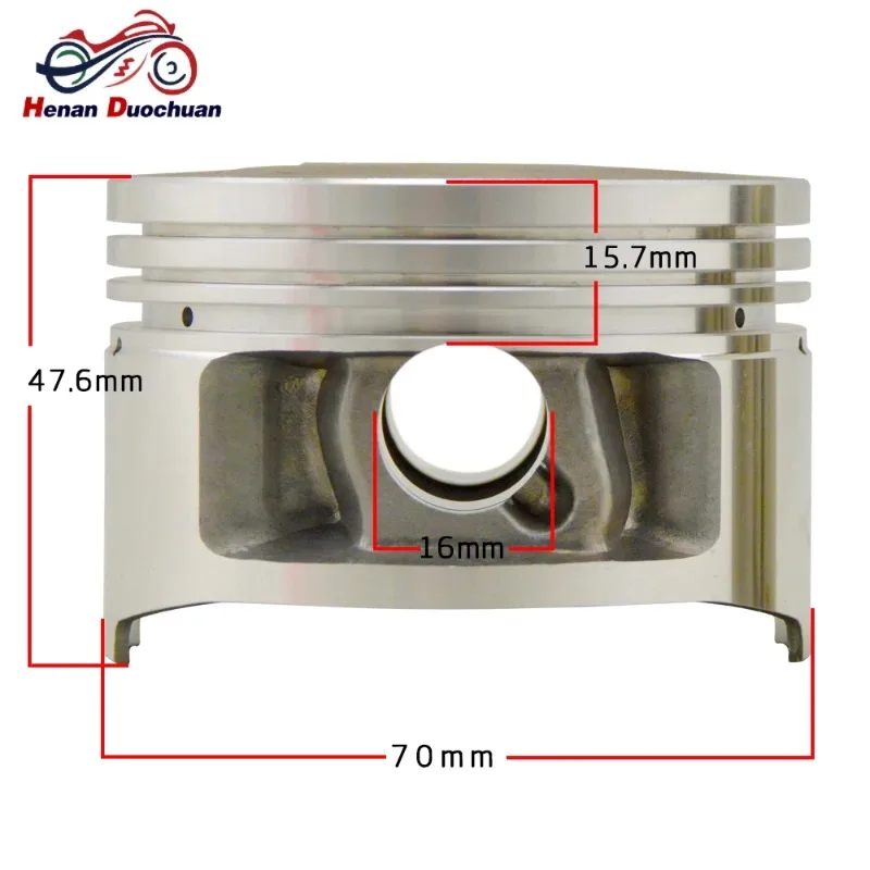 

For Yamaha XT225 Serow 85-07 TW225E 02-07 Engine Assembly Parts STD 70 70.25 70.5 70.75 71mm PIN 16MM Motorcycle Pistons Rings d