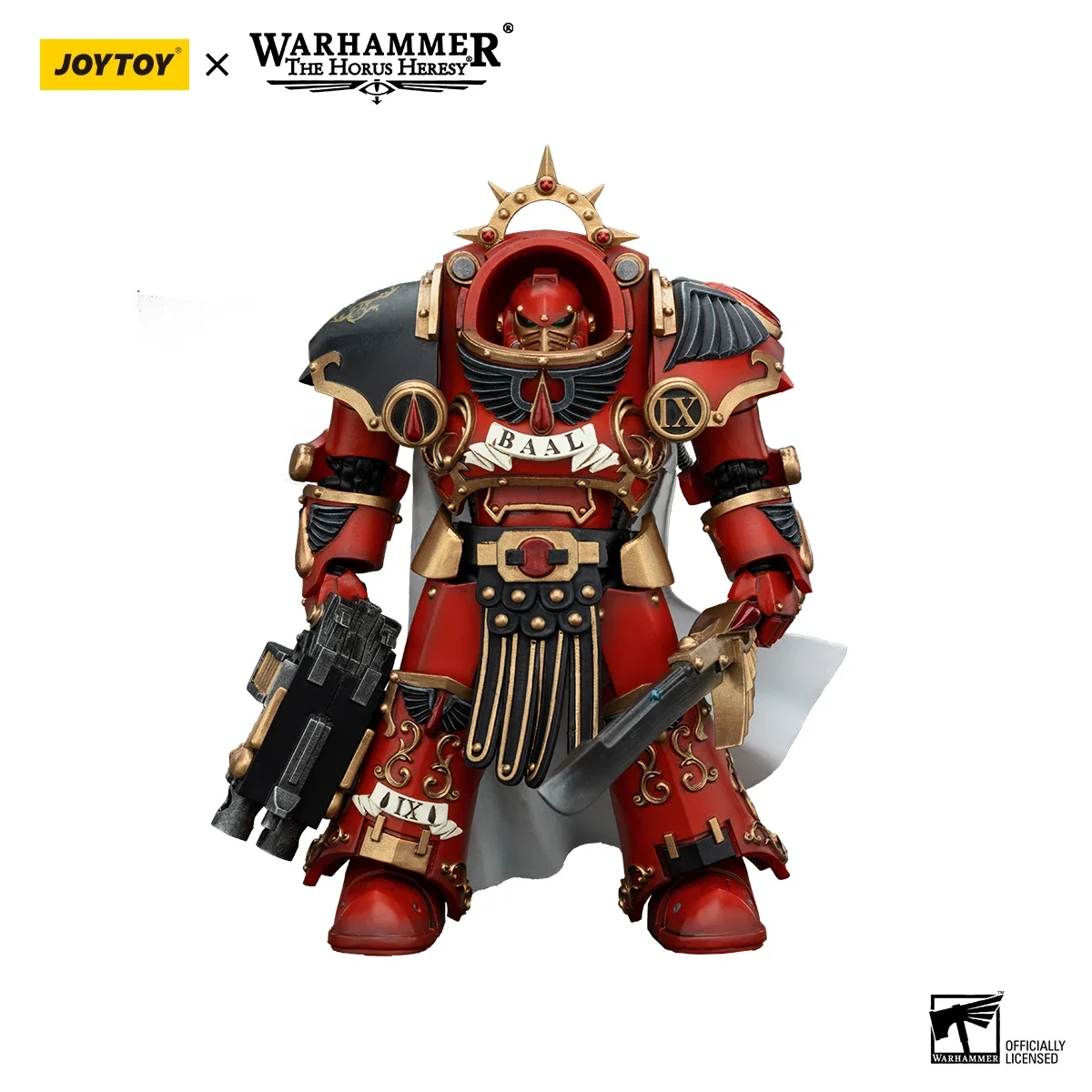 JOYTOY Warhammer 30K 1/18 ตัวเลขการกระทําอะนิเมะ Blood Angels Legion Praetor ใน Tartaros Terminator เกราะรูปของเล่นของขวัญ