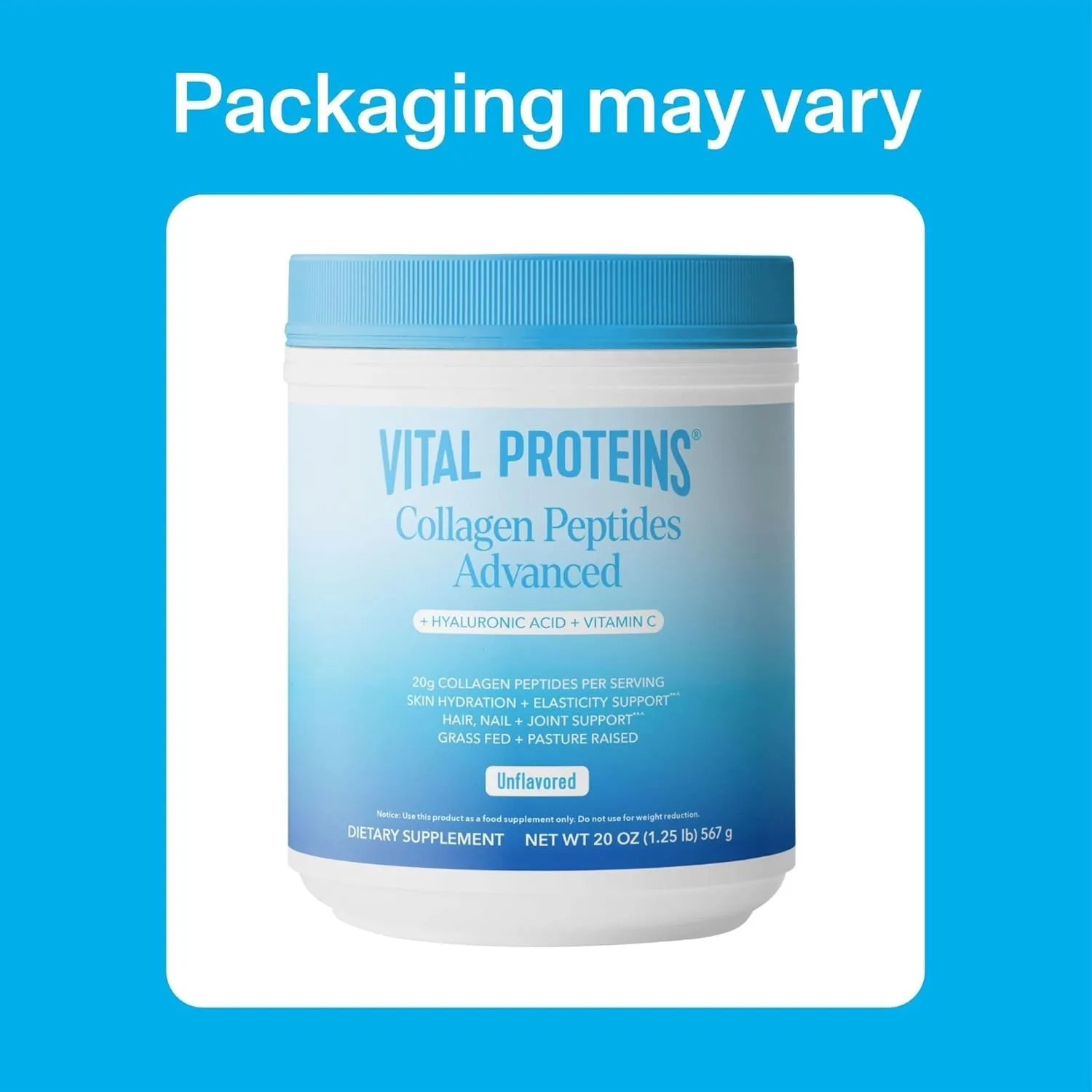 

Collagen Peptides - Promote Collagen Production, Supports Healthy Hair, Nails, Skin, Bones and Joints,Enhance Skin Elasticity