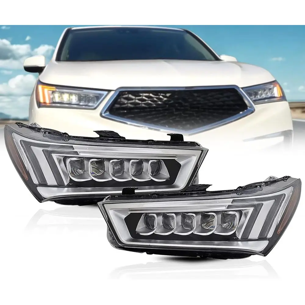 

Replacement or Acura 2017-2020 MDX A Certiied lights Assembly Pair Set Including Bulbs or Let&Right Sides 33100-TZ5-A51, 33150-T