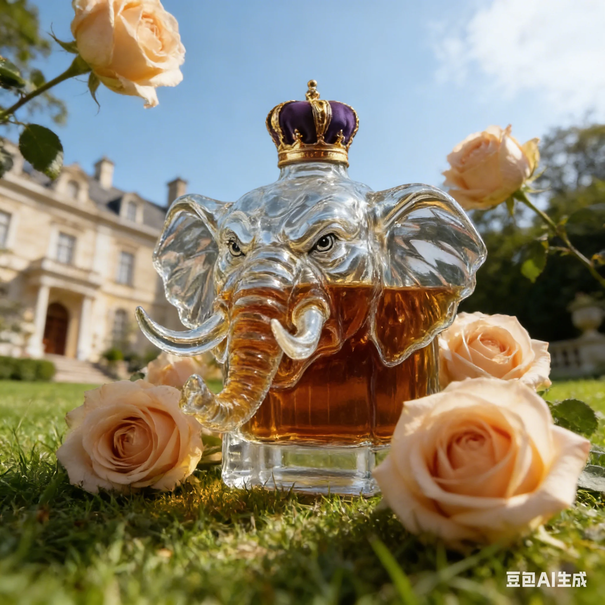 

Unique Elephant Whiskey Decanter High Transparency Glass Ornament Funny Wine Bottle for Desktop Ideal Gift for Husband