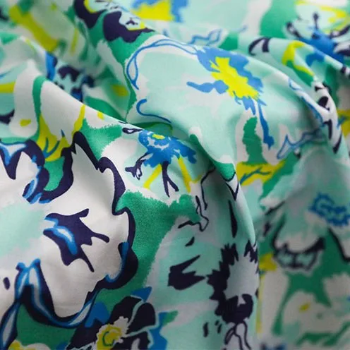 

1 ярд новая хлопчатобумажная ткань для одежды, швейные аксессуары для печати растений и цветов, платье «сделай сам», ткань Cheongsam