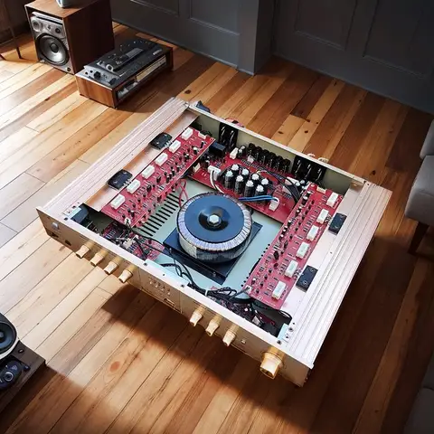 220V high-power Sanken tube fever high fidelity amplifier, 5-channel Bluetooth amplifier, large loop cow HIFI amplifier