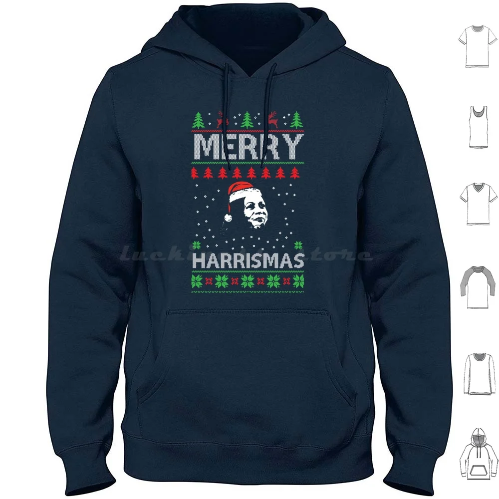 Kamala Harris Christmas Tshirt Harrismas Sticker Essential Hoodie Cotton Long Sleeve Kamala Harris Christmas Harrismas