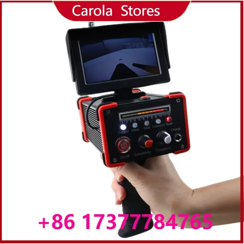 Black Hawk GR1000 Plus 3D Visual Metal Detector LCD Screen Long-distance 1200m Search 50m Deep Underground