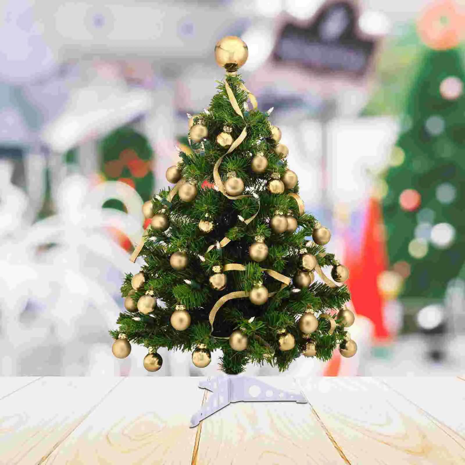 Desktop Christmas Tree Stand Outdoor Decor for Real Trees Plastic Household Xmas Rack