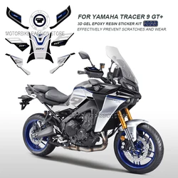 Tracer 9 2023 Accessories Motorcycle Handguards Stickers kits 3D Gel Epoxy Resin Stickers for Yamaha Tracer 9 Tracer 9GT 2023