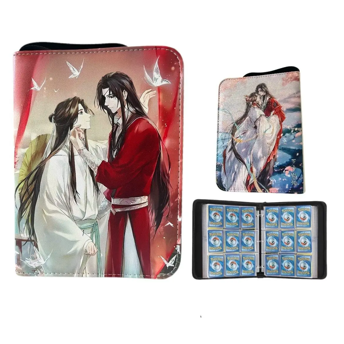 400/900pcs Mo Dao Zu Shi Card Album Book Folder 4/9 Card Slots Collections Zipper Double Pocket Zipper Card Binder Holder