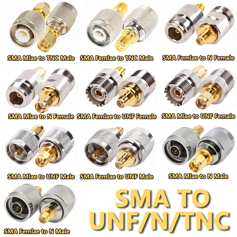 2PCS Sma Male Femal… - image