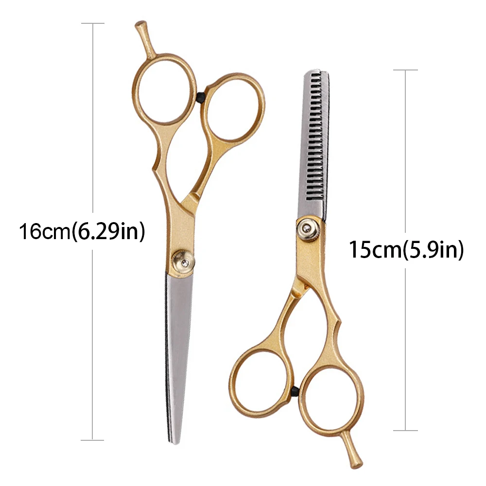 Professional Haircut Scissors Stainless Steel 6 Inch Barber Hairdresser Cutting Thinning Scissors Hairdressing Hair Scissors Too