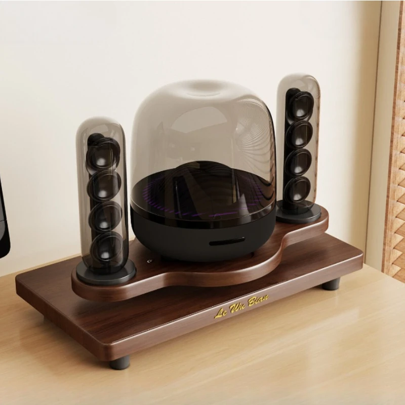 Desktop Speaker Stand Heavy Duty Shockproof Base Tray Audio Foot Bracket for Harman Kardon Tabletop Sound Equipment Holder
