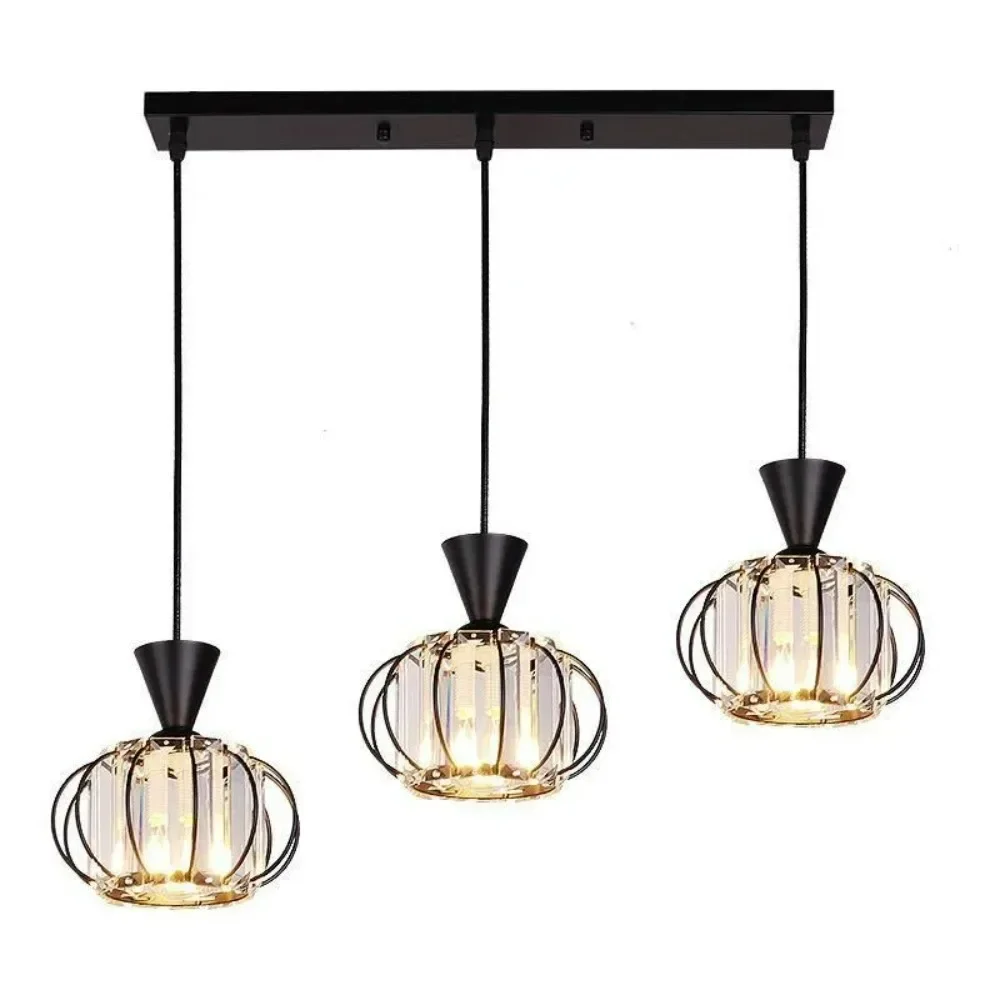 

Modern Crystal Pendant Lamp Dining Room Lamp Bar Lamp Bedroom Hanging Light Fixture Lustres Simple Pendant Lights