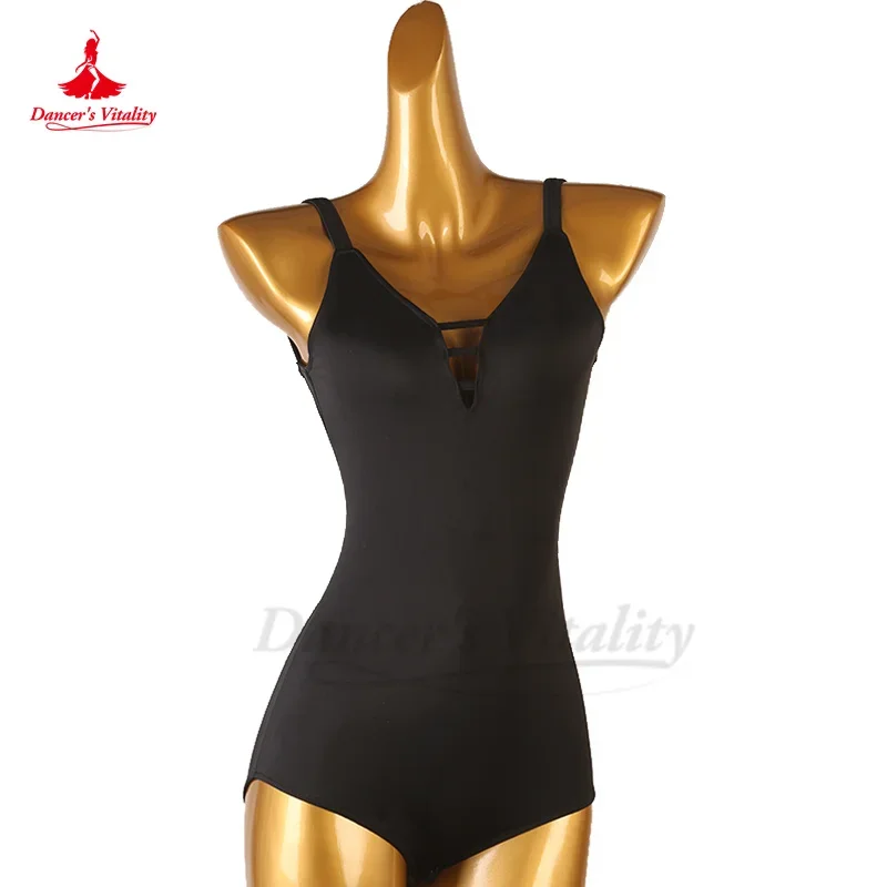 Latin Dance Body Suit for Women Customsized Sleeveless Spandex Leotard Performance Top Rumba Chacha Tango Competiton Bodysuit