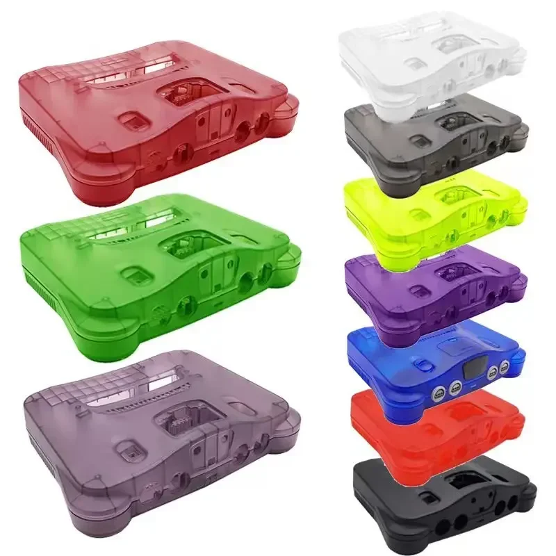 2025 Replacement Plastic Shell Translucent Case for N64 Nintendo 64 Replacement Case Transparent Boxes