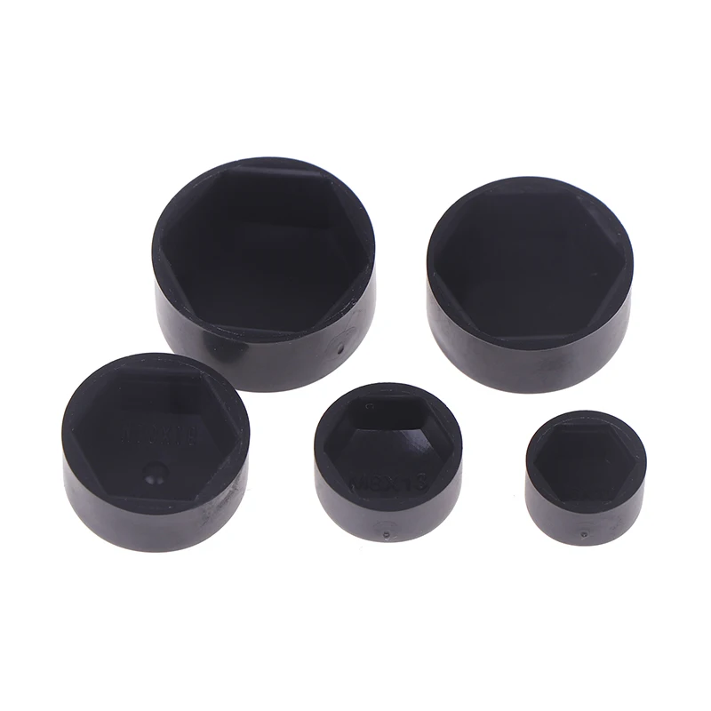 20 pçs porca hexagonal cabeça plana tampa protetora de plástico parafuso hexagonal externo cabeça baixa tampa decorativa capa à prova de poeira