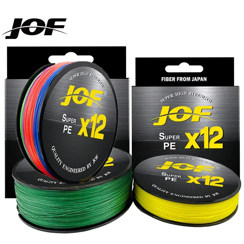 Super Strong Sea Fishing Line 100m 12-Strands Multifilament PE Anti-abrasion Braided Wire,4 Colors Available in 25-92LB Options