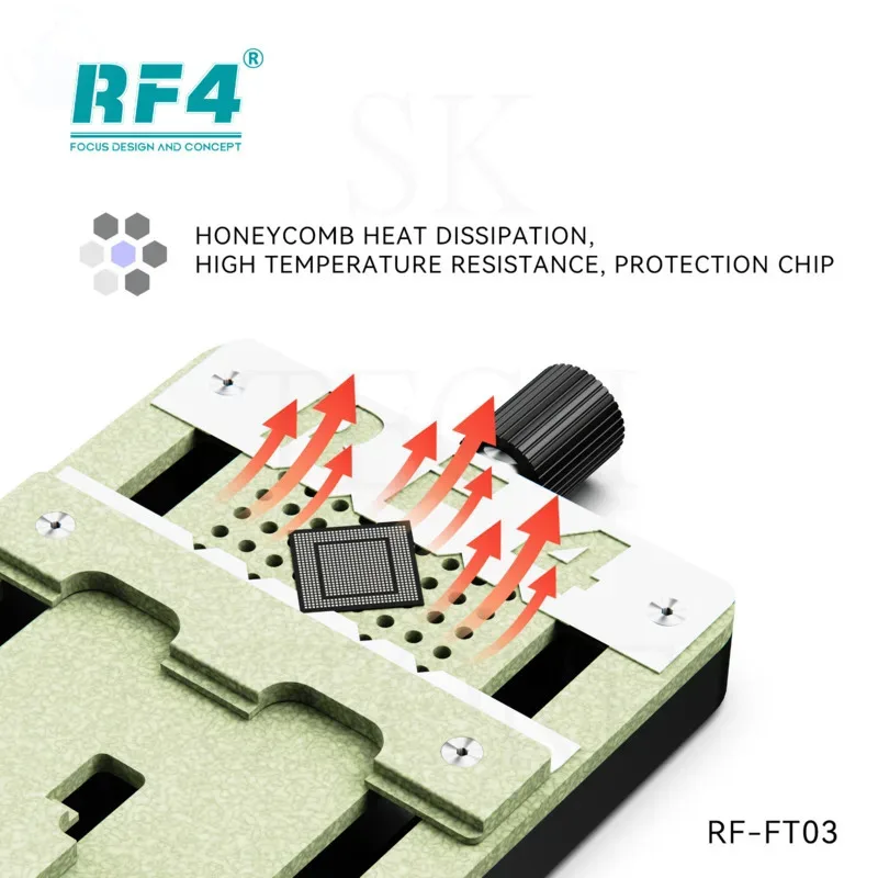 Móvel Chip Motherboard Fixture, PCB Clamp, SMD Clamp, IC Operação Fixture, Resistência à temperatura, RF4 FT03, Reparação