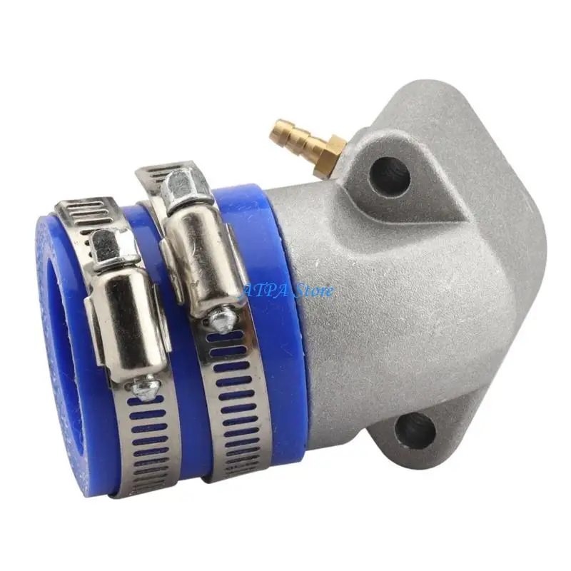 U13C Robust Metal and Rubber Manifold Adapter for GY6 150CC Motorcycle Carburetor Providing Strong Seal
