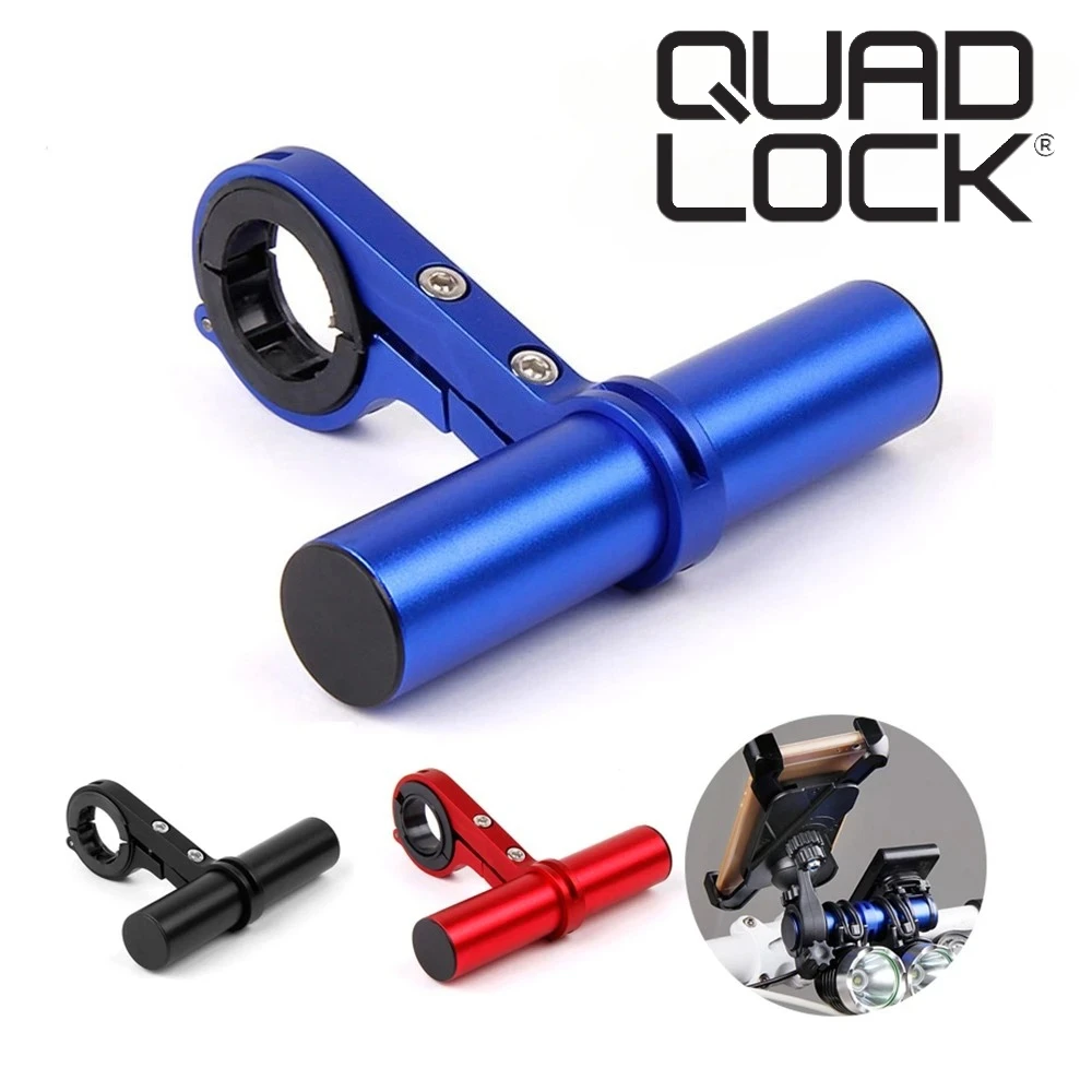 

QUAD LOCK Bike Bicycle Handlebar Extender Extension Light Lamp Computer Phone Mount Bracket Stand Holder