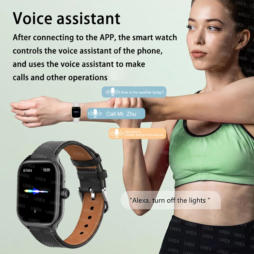 ساعة ذكية رياضية للرجال 2.01 HD بلوتوث مكالمة ساعات تتبع الصحة مساعد صوتي ممارسة السيدات ساعة ذكية لنظام أندرويد IOS #4