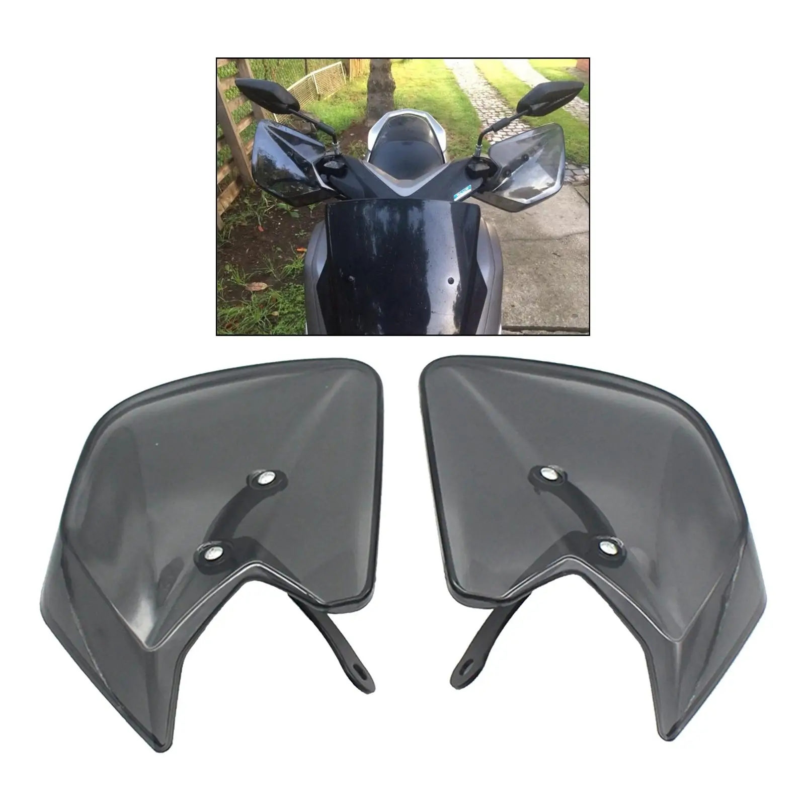 Protetores de mão pretos para motocicleta MagiDeal, adequados para YAMAHA XMAX 250 XMAX250 2017 2018