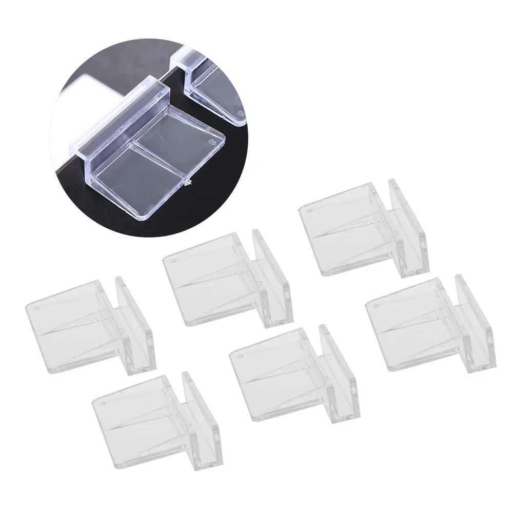 

10pcs Fish Tank Brackets Plastic Aquarium Support Frame For 5-6Mm Glass Tank Holder Home Aquarium
