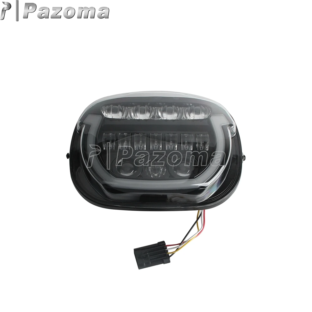 الجبهة النهار تشغيل ضوء ل هارلي بجولة شارع الإنزلاق FLHX 117 FLHXSE 121 دراجة نارية LED رئيس مصباح مقاوم للماء المصباح E9