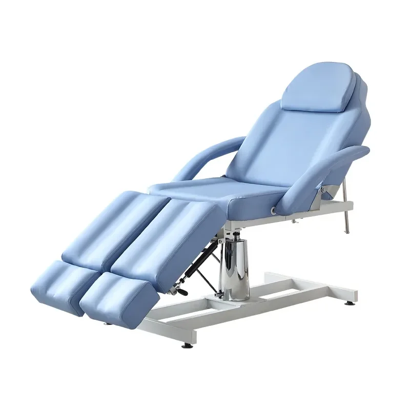 Adjustable Hydraulic Beauty Bed Rotating Massage Table Split Leg Design for Tattoo Salon Spa Facial Treatment