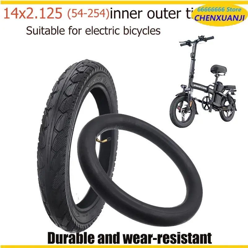 

High quality rubber 14 Inch 14x2.125 54-254 Electric Bicycle Tires 14*2.125 Tyres Bike Inner Tube Tyre