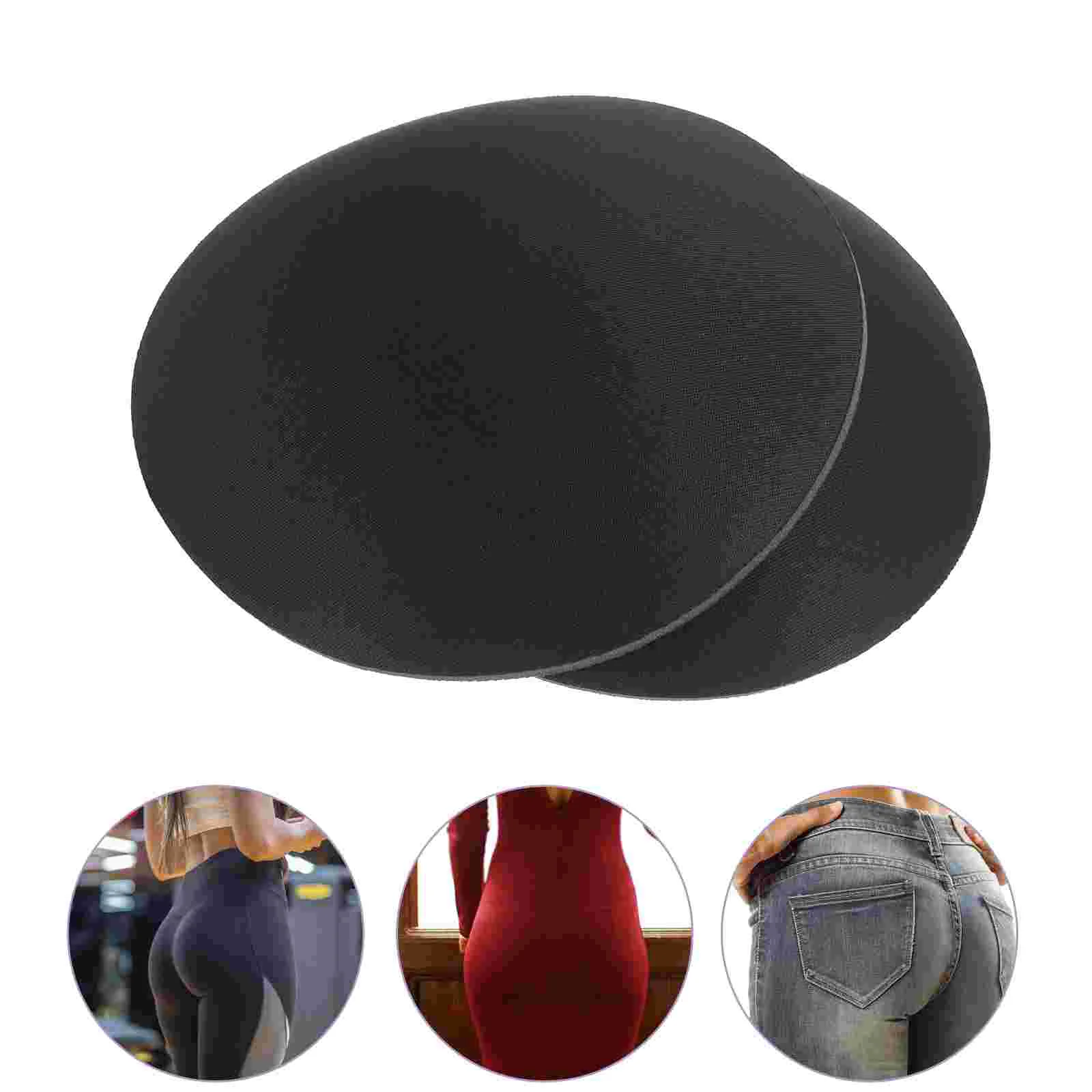 Table Coasters Reusable Fake Butt Hip Pad Liner Pads Black Lifting Insert Men's