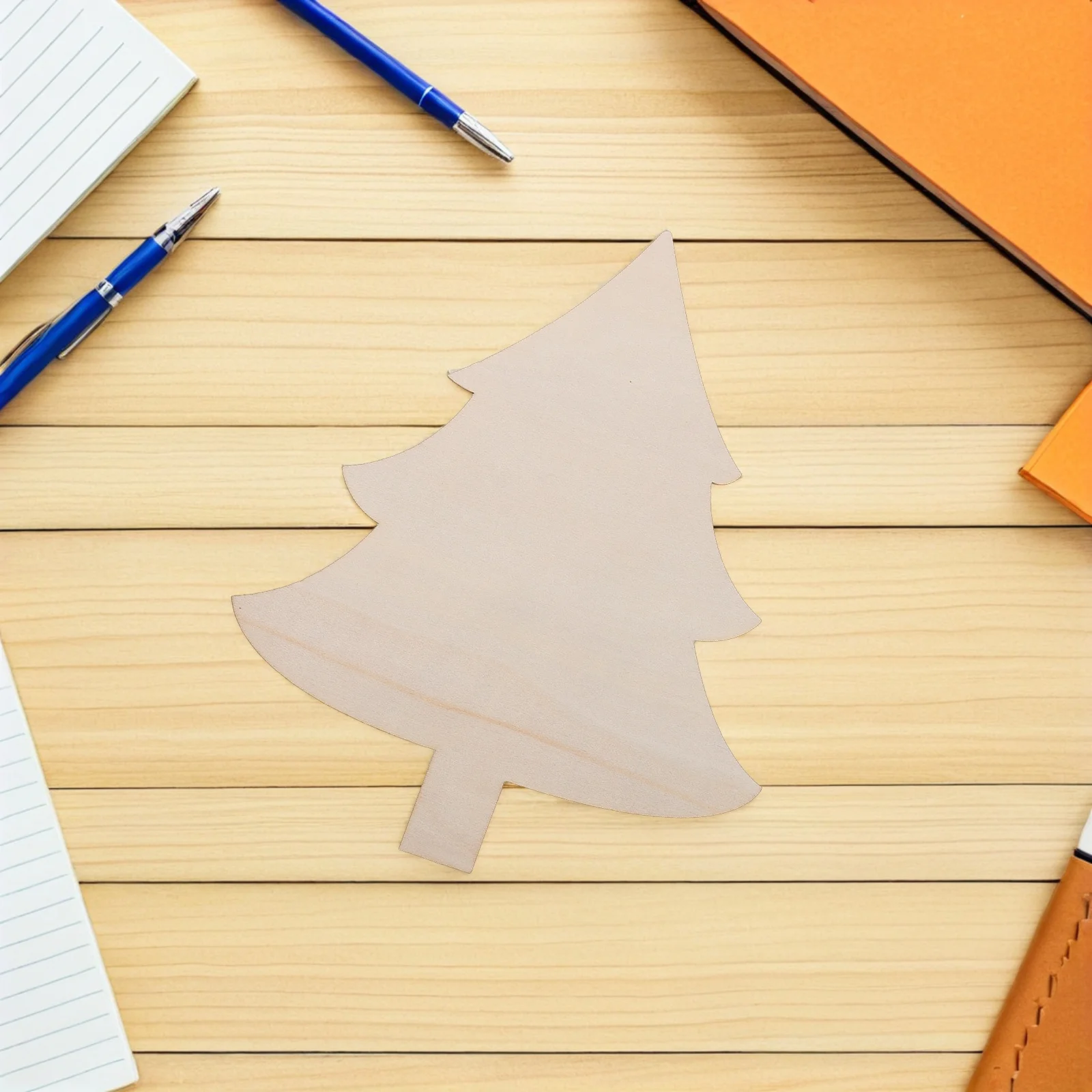 

8Pcs Wooden Christmas Tree Cutouts Blank Unfinished Wood Pieces for DIY Painting Crafts Holiday Decor Blank Ornaments