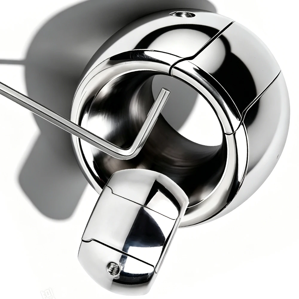 FRKO Metal Weight Screw Lock Penis Ring Scrotum Pendant Ball Stretcher Testis Cock Ring Penis Restraint SM Sex Toys For Men Gays